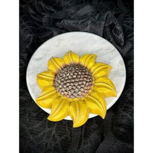 Sexton USA 1967 cast metal flower wall hanging